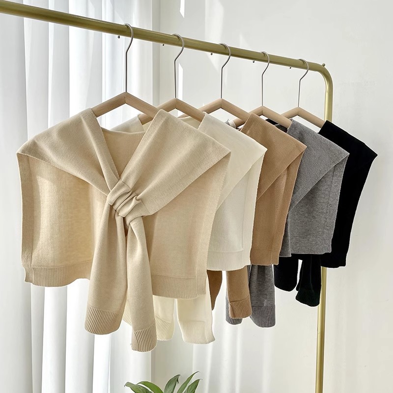 K325 Shawl women's outerwear small shawl new spring and autumn thin shirt small waistcoat high-end matching sweater shirt waistcoat