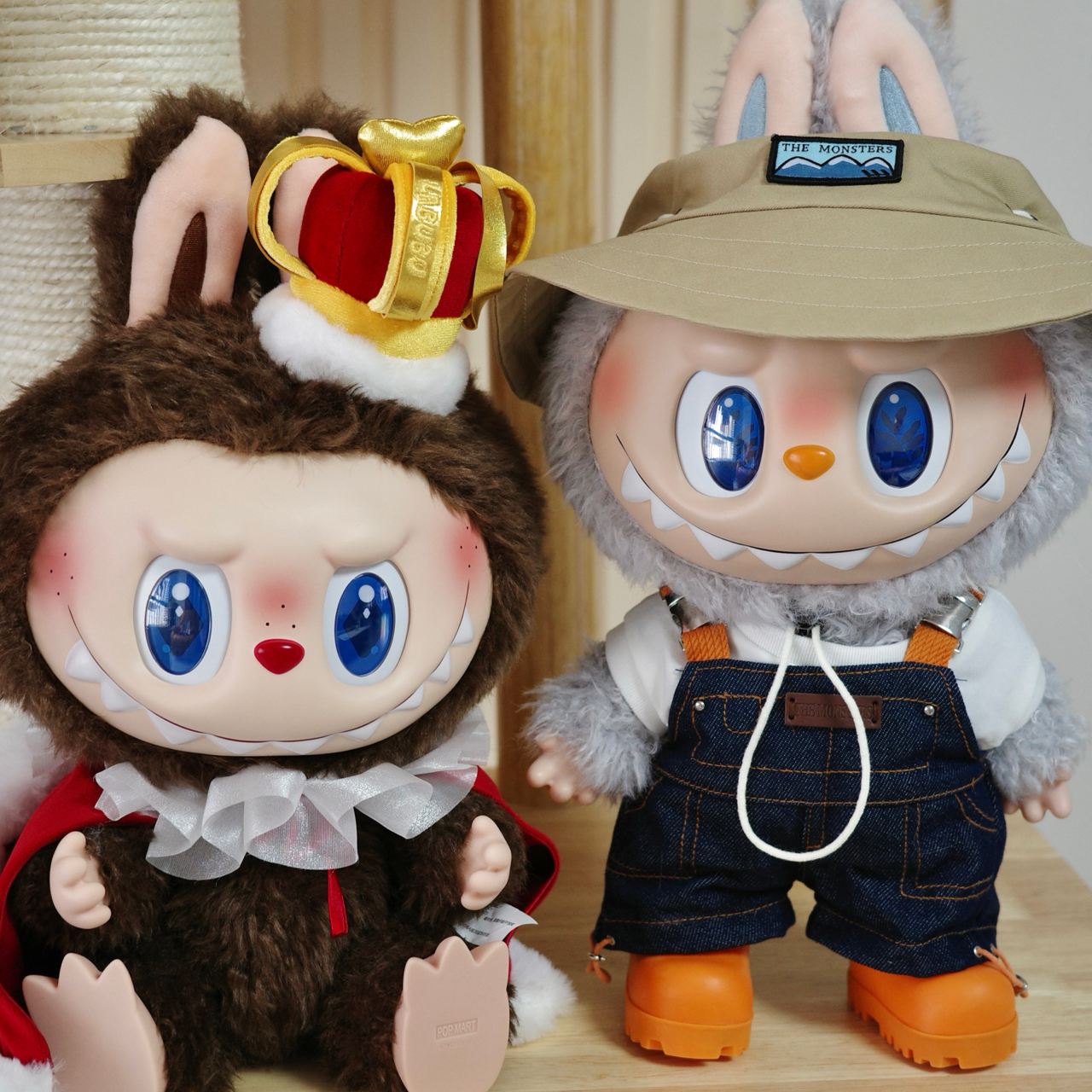 High Quality 38Cm Big Labubu Vans Vinyl Plush Doll Series Cute Dress Be Latte Jump For Joy Time To Chill Let's Checkmate Valentine's Day Lim