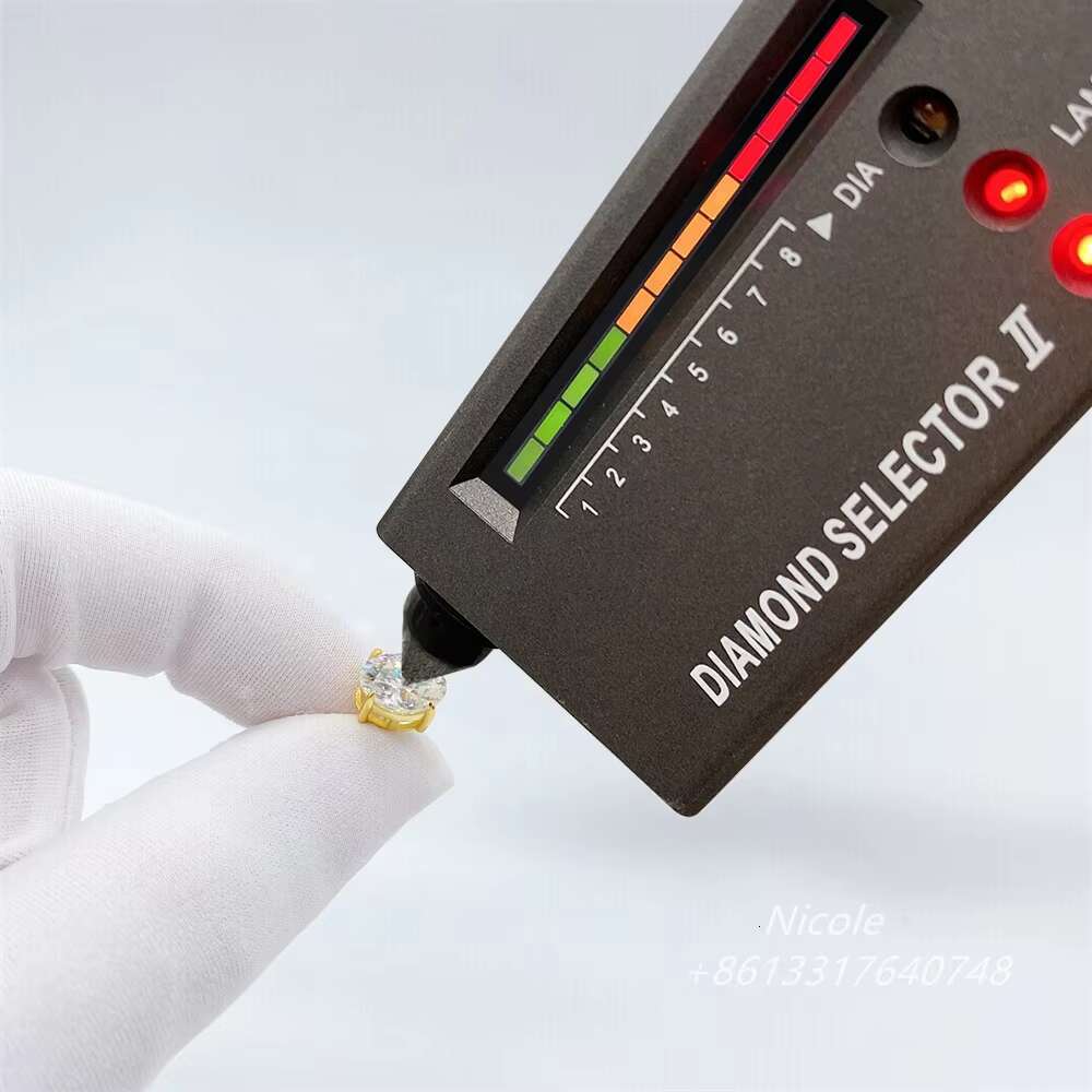 Pass Diamond Tester Oval 5*7mm 7*9mm Cut Silver 925 Men Hip Hop Sterling Silver Moissanite Earrings
