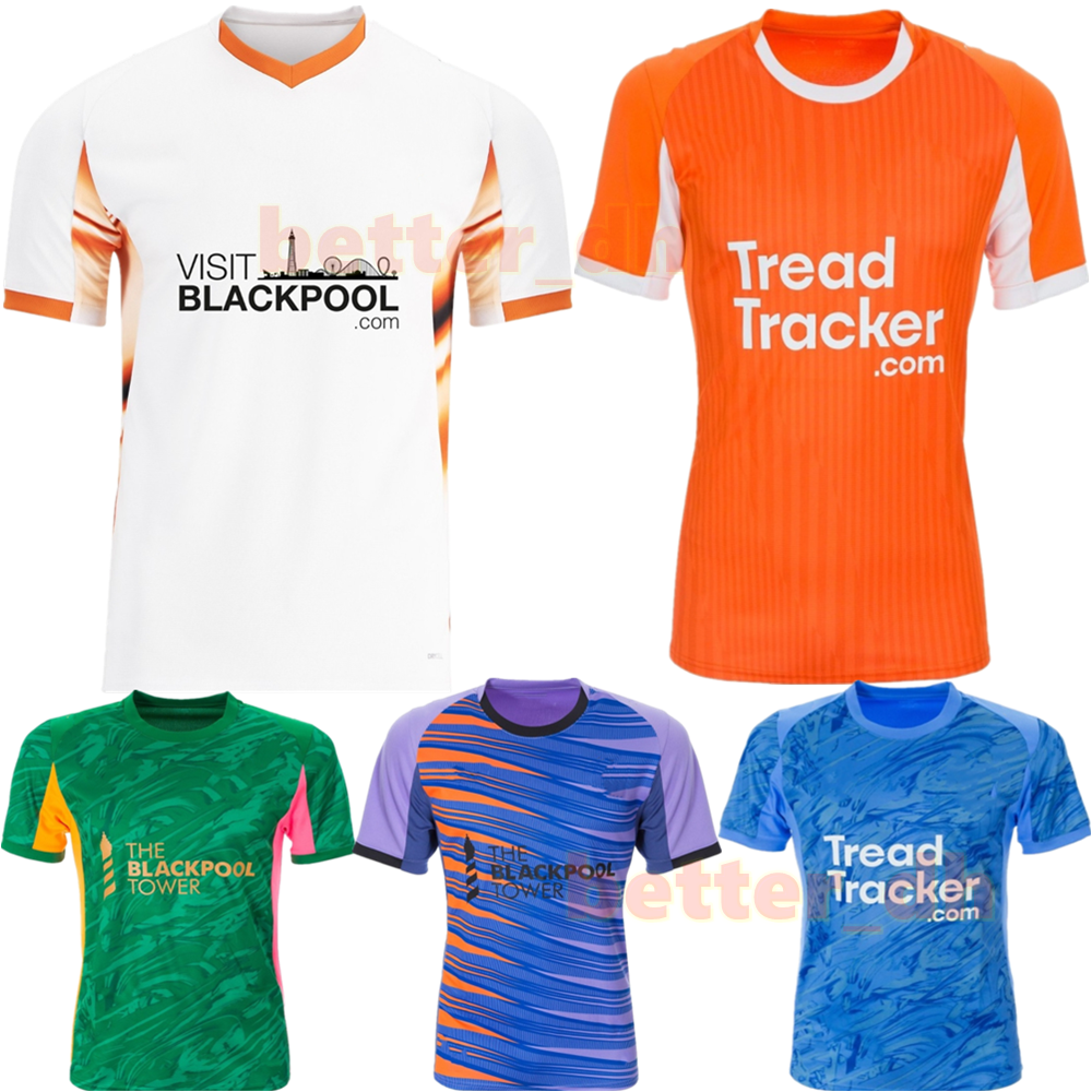 SILVERA FLETCHER CAERY 2025 2026 Blackpool FC soccer jerseysBlackpool home away football shirts Men Kit