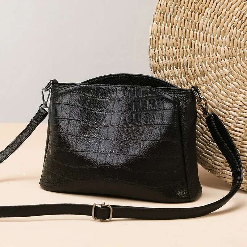 100% Genuine Leather Stone Pattern Tote Ladies Brand Handbags 2024 Shoulder Bag Crossbody Bags For Women