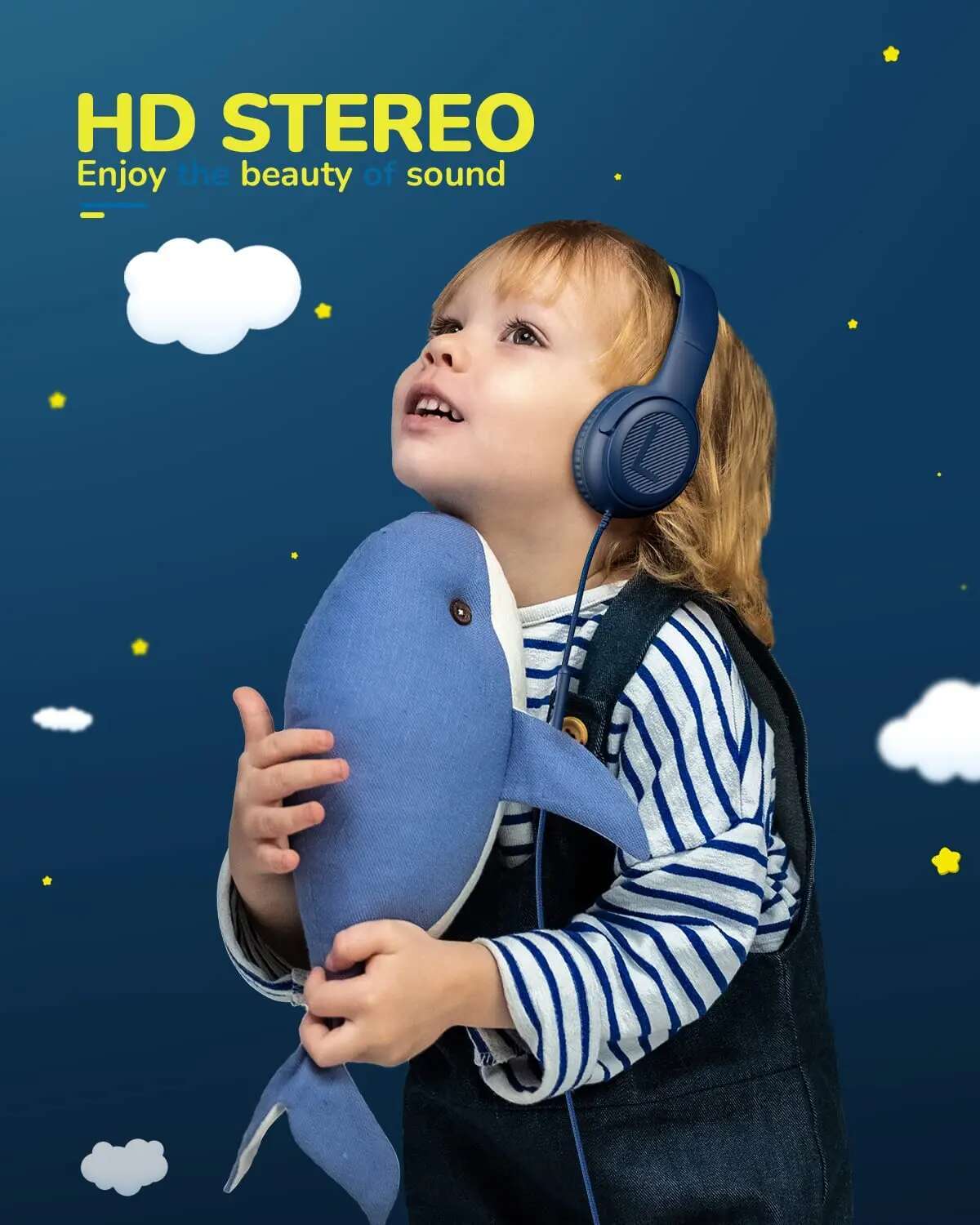 AWATRUE AT2 Headset,3.5mm Surround Stereo Gaming Headphones with Mic Soft Memory Earmuffs PC,Laptop,Kids for School Toddler