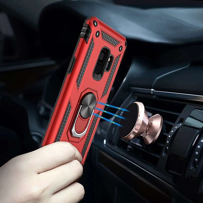 Shockproof Case For Samsung Galaxy S9 S20 Ultra S8 S10 Plus Note 9 8 A51 A71 Note8 Note9 S9Plus A50 A70 Ring Holder Stand Covers