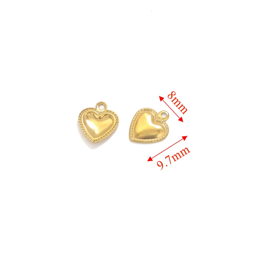 50 pieces of stainless steel carefully shaped amulets used for jewelry making necklace decoration bracelet end and tail supply material process 250325