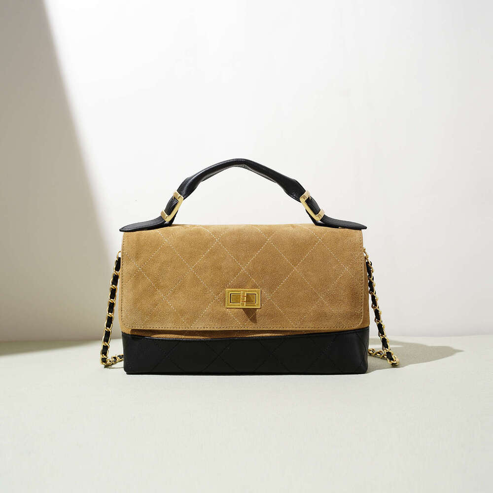 Famous Brand Luxury Bag Designer New Matte Niche Diamond Chain Tote Women S Fashion Simple Cross Body High End Versatile Small Square D