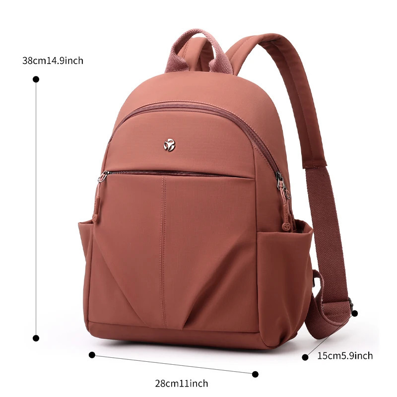 Fashion Backpack Female College Student Waterproof Nylon Rucksack Womens Lightweight Backpack Womens Large Capacity Travel Bag 250402