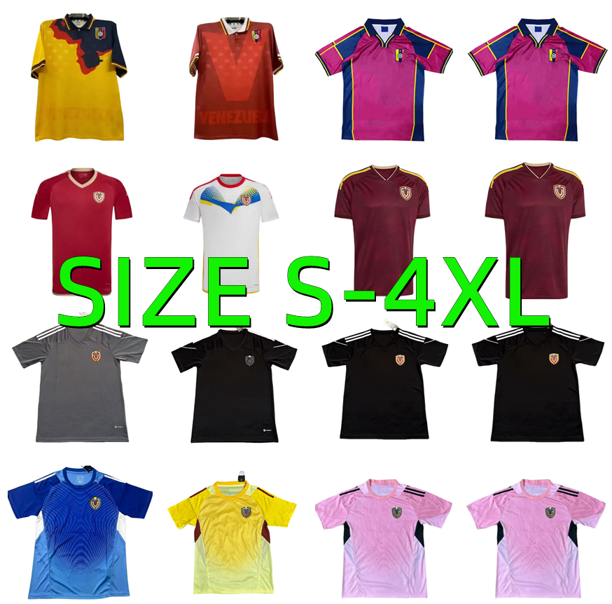 XXXL 4XL 2025 2026 Venezuela Soccer Jerseys 98 00 retro national team SOTELDO SOSA RINCON CORDOVA CASSERES JA.MARTINEZ RONDON GONZALEZ HERREERA 25 26 football shirt