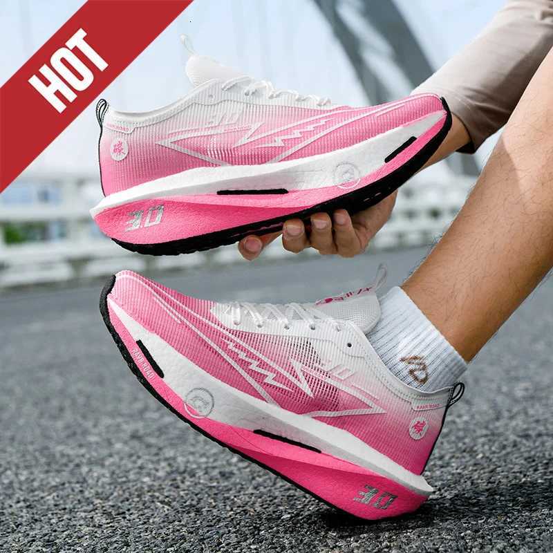 NEW Running Shoes Men Sports Marathon Carbon Plate Breathable Lightweight Women Comfortable Athletic Leisure Sneakers Footwear X251106