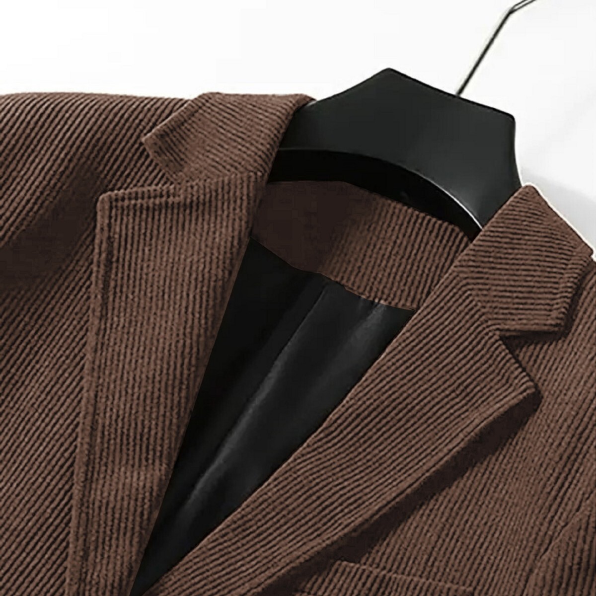 2025 plus size mens spring top business casual corduroy double button jacket suit for men