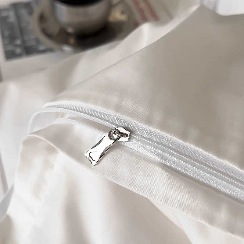 Designer Luxury 1000TC Egyptian Cotton Solid Color Hotel Style Embroidery Bedding Set Duvet cover Set Flat/Fitted Bed Sheet Pillowcases Y251106