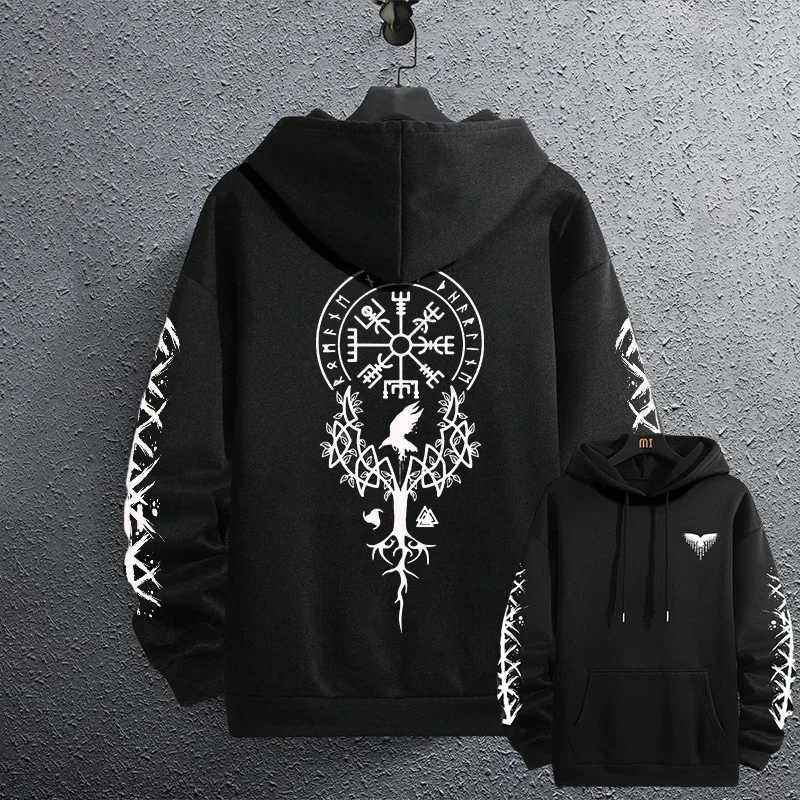 Mens Print Pullover 2025 Brand New Black Sweatshirts Autumn Winter Male Daily Casual Sporty Jogging Hoodie W251106