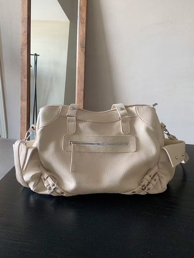 Free Shipping Cross Border Retro High-End Large Capacity Bag For Women 2025 New Simple Tote Bag Versatile Single Shoulder Commuting Bag