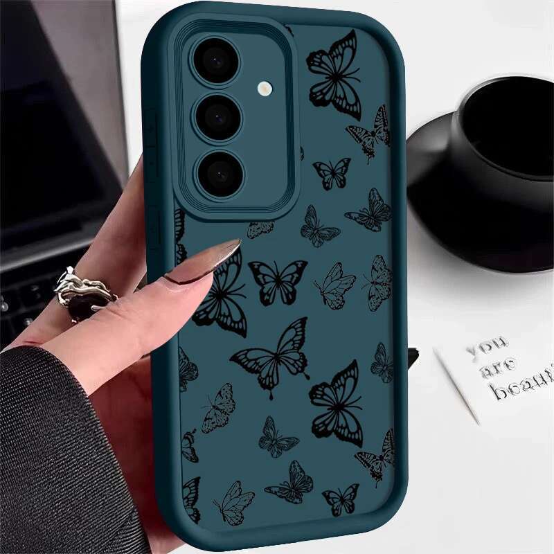 Shockproof Butterfly Case For Samsung Galaxy S23 S24 A55 A54 5G A56 S25 A53 A52 A14 A34 A15 A35 S20 FE S21 S22 Ultra Capa