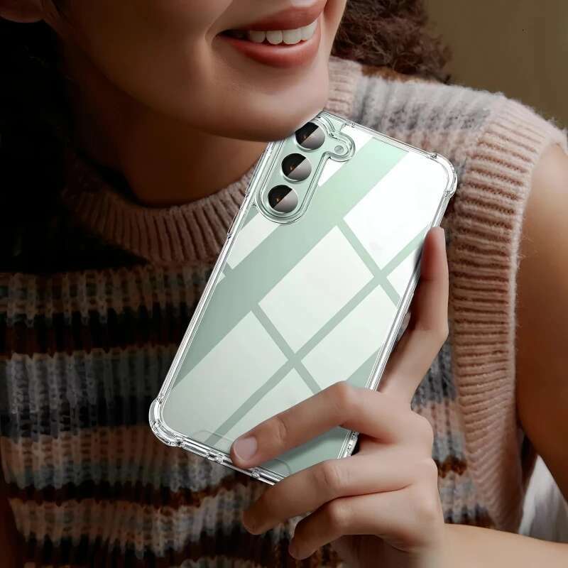 Transparent Silicone Soft Shockproof Case For Samsung Galaxy S24 S23 FE Plus Ultra A55 A35 A25 A15 A54 A34 A24 A14 Back Cover