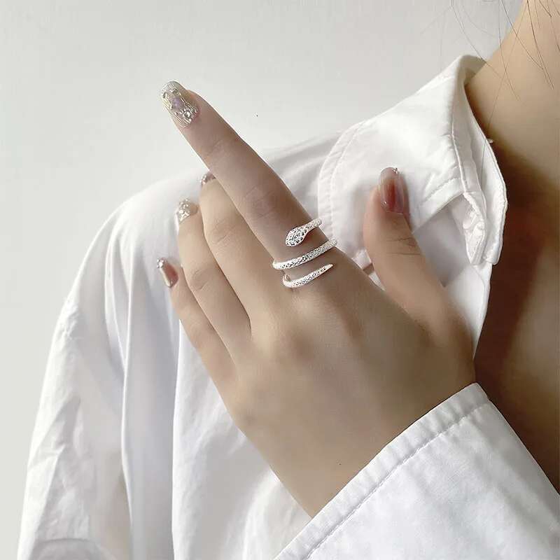 S Sterg Sier Adjustable Snake Rings Multiple Options For Women Gift Female Trends Fine Jewelry Wholesale