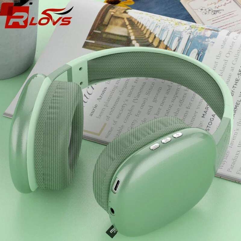 Wireless Bluetooth Headset With Mic Noise Cancelg Headsets Stereo Sound Earbuds Sports Headphones Supports TF