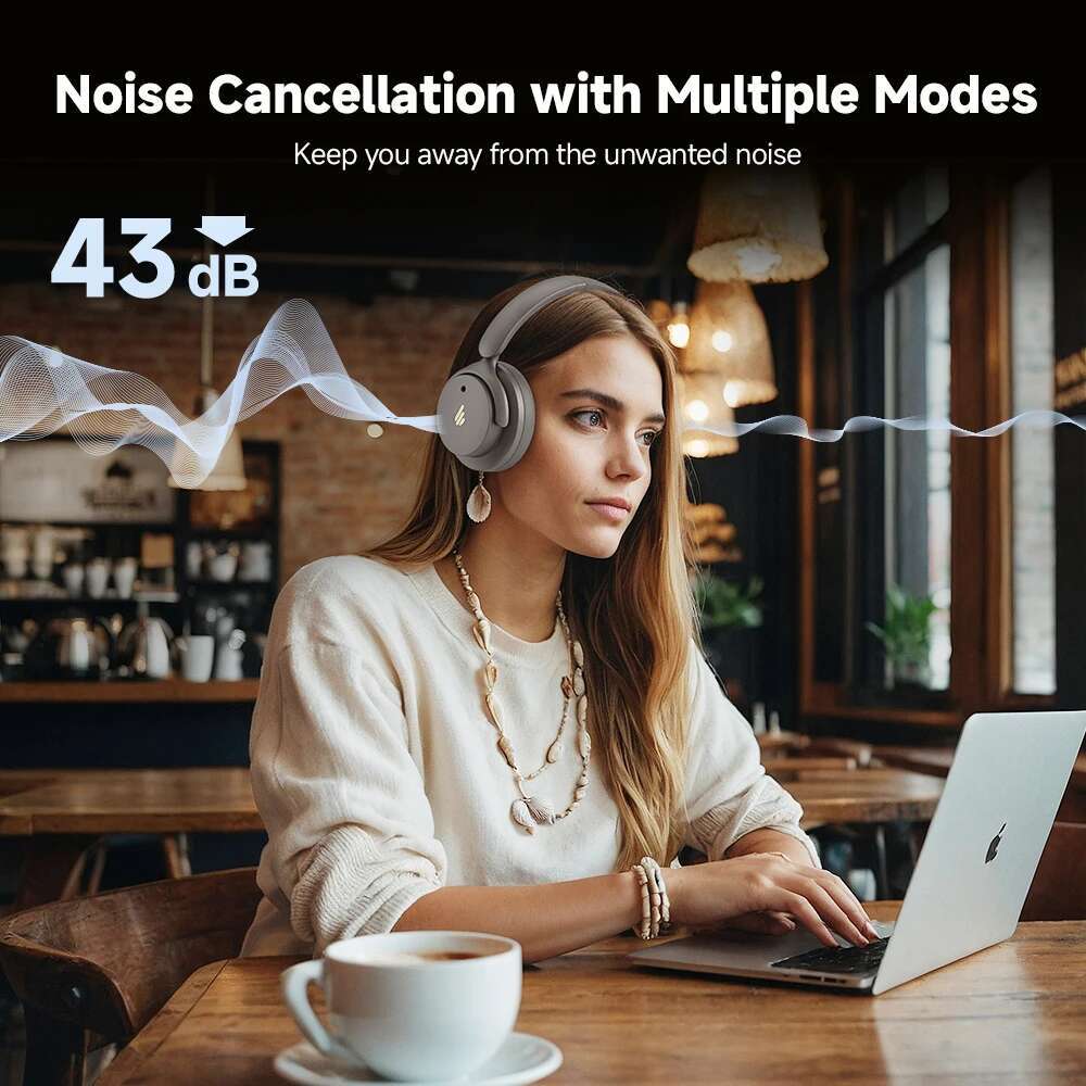 Edifier H9 Active Noise Cancelg Wireless Headphones Bluetooth 5.4 Headset Hi-Res Audio 75H Battery Life Foldable Design