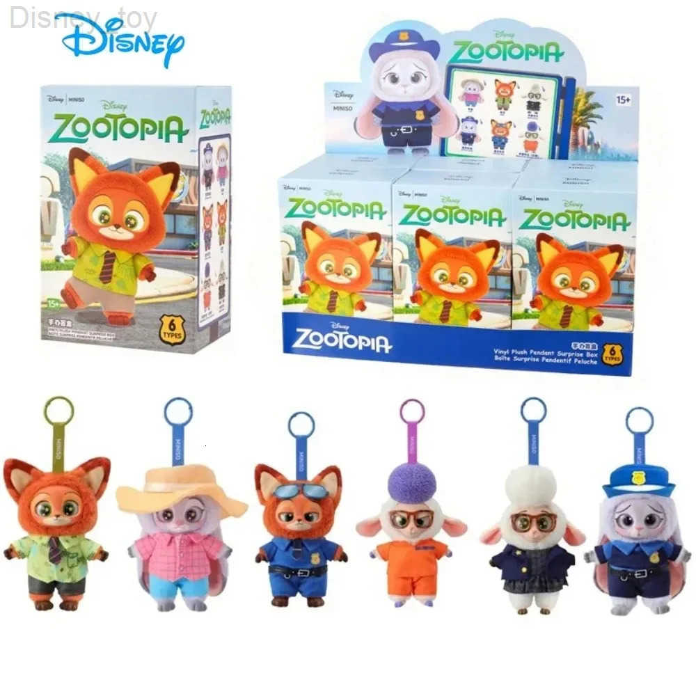 Disney Zootopia Series Blind Box Judy Nick Vinyl Plush Cartoon Character Trendy Toys Box Christmas Gift H251106