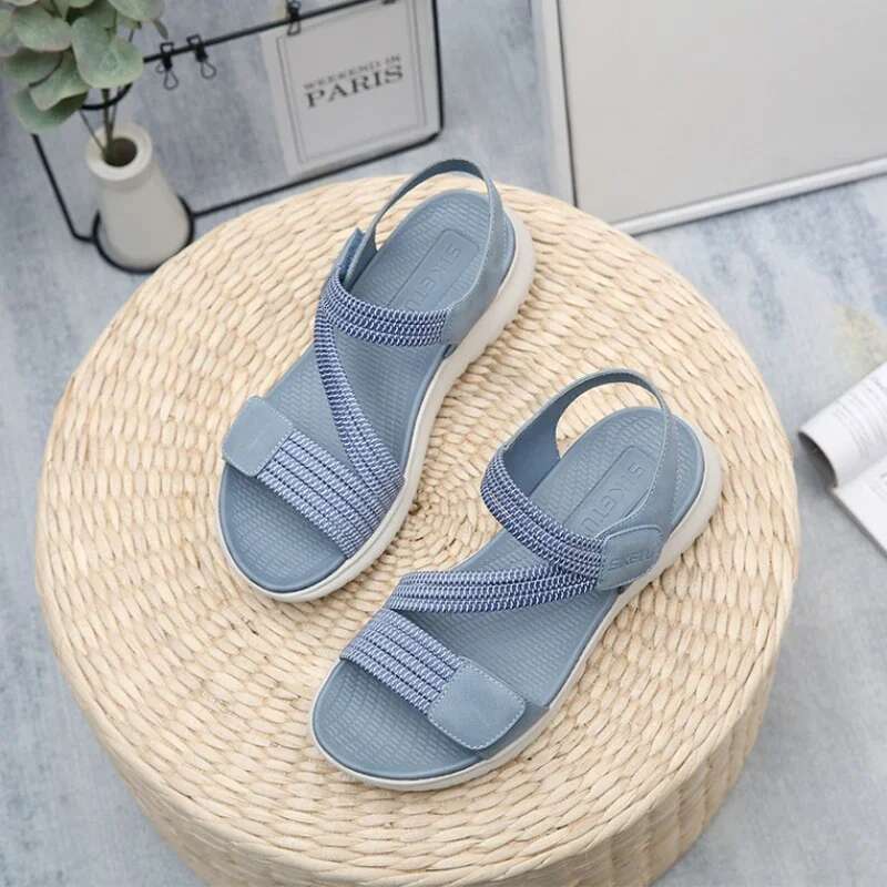 2025 Summer New Women's Elegant Sandals Outdoor Sports Beach Slope Heel Height Raising Women's Comfortable Designer Fashion Open toed Shoes