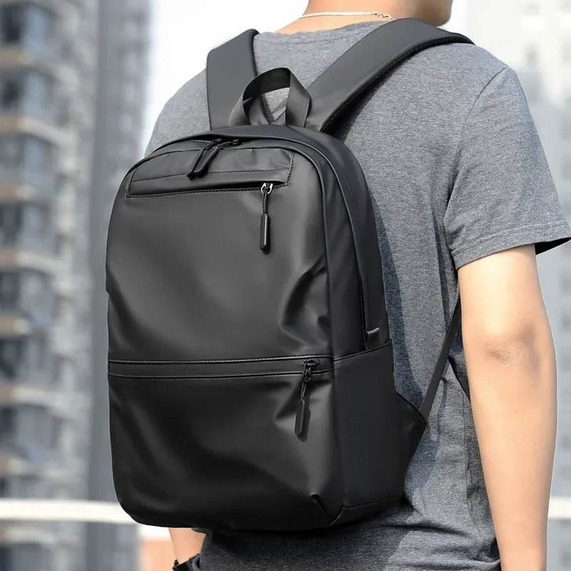 Mens fashionable backpack with large capacity multi-layer partition wear-resistant and waterproof convenient for business travel laptop bag 250402
