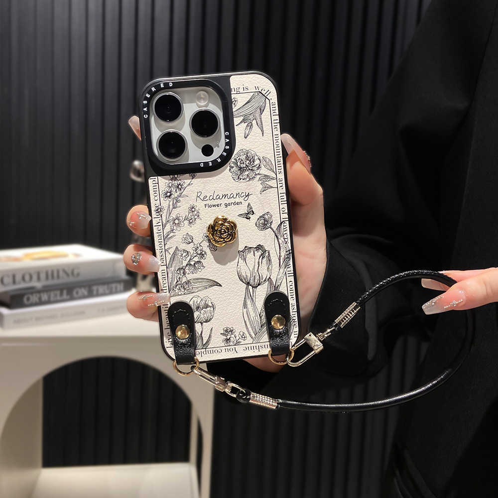 Suitable for 16/17 Pro Max Lanyard Phone Case iPhone 12/13/14/15 Crossbody Shockproof Protective Case J251202