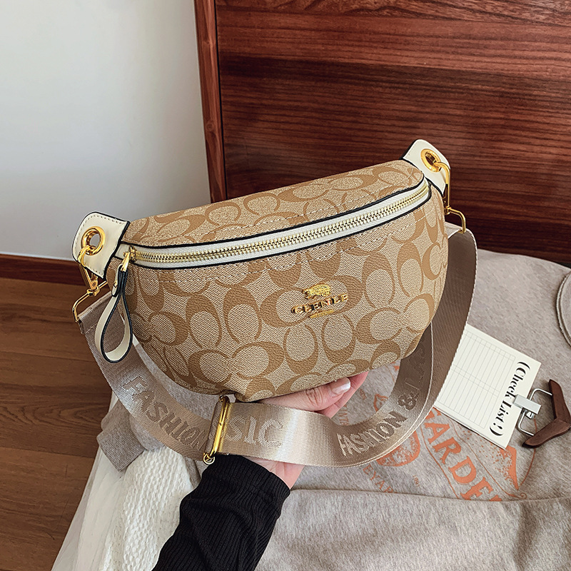 Bag women new women's breast bag Fanny pack temperament fashion printed single shoulder crossbody bag for women