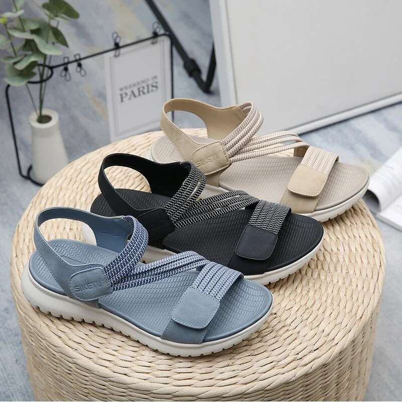 2025 Summer New Women's Elegant Sandals Outdoor Sports Beach Slope Heel Height Raising Women's Comfortable Designer Fashion Open toed Shoes