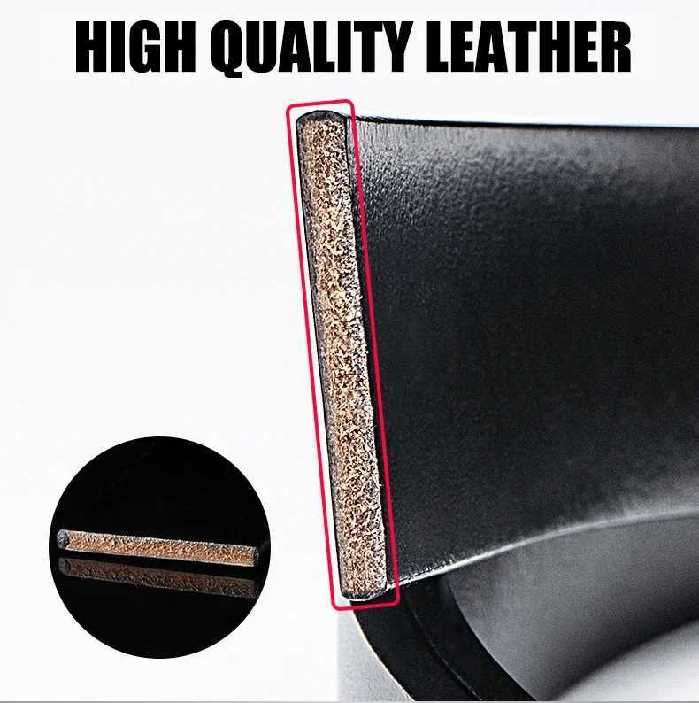 100 Real Cow Genuine Leather Belt No Buckle for Automatic Buckle Vintage Belt Body 350 cm Width Black Brown CowskinXJ251106