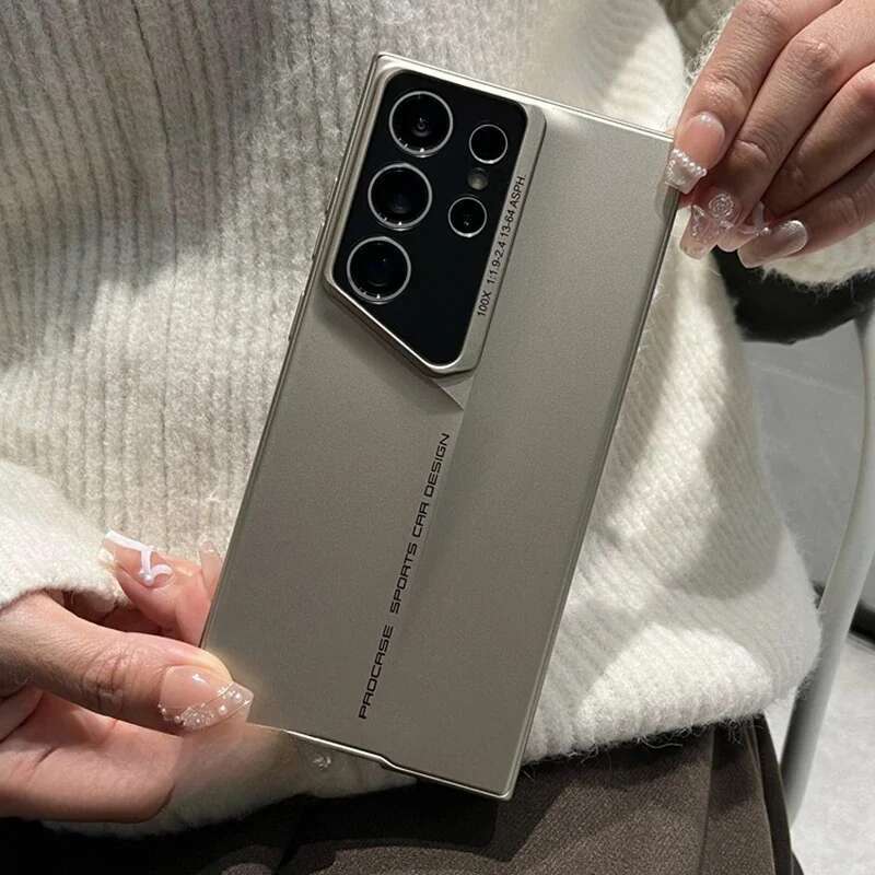 Matte Thin Blade PC Hard Phone Case for Samsung Galaxy S22 S23 S24FE S25 Plus Ultra Lens Protection Shockproof Cover