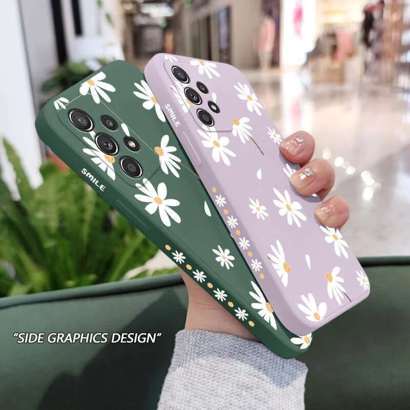 Plain Daisies Case Samsung A54 A34 A24 A14 A15 A25 A35 A55 A04E A73 A53 A33 A23 A13 A03 A03S A72 A52 A52S A32 A22 A04 A04S 4G 5G