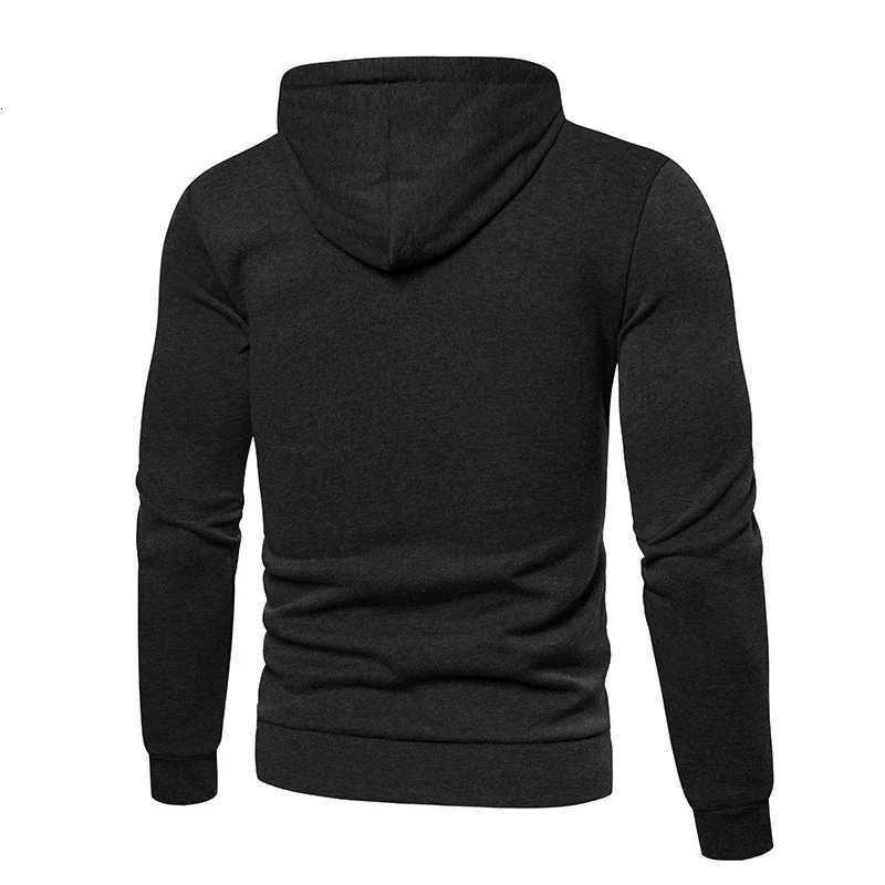 Autumn Slim Fit Zipper Closure Mens Long Sleeve Hoodie Sweatshirt Jacket W251106