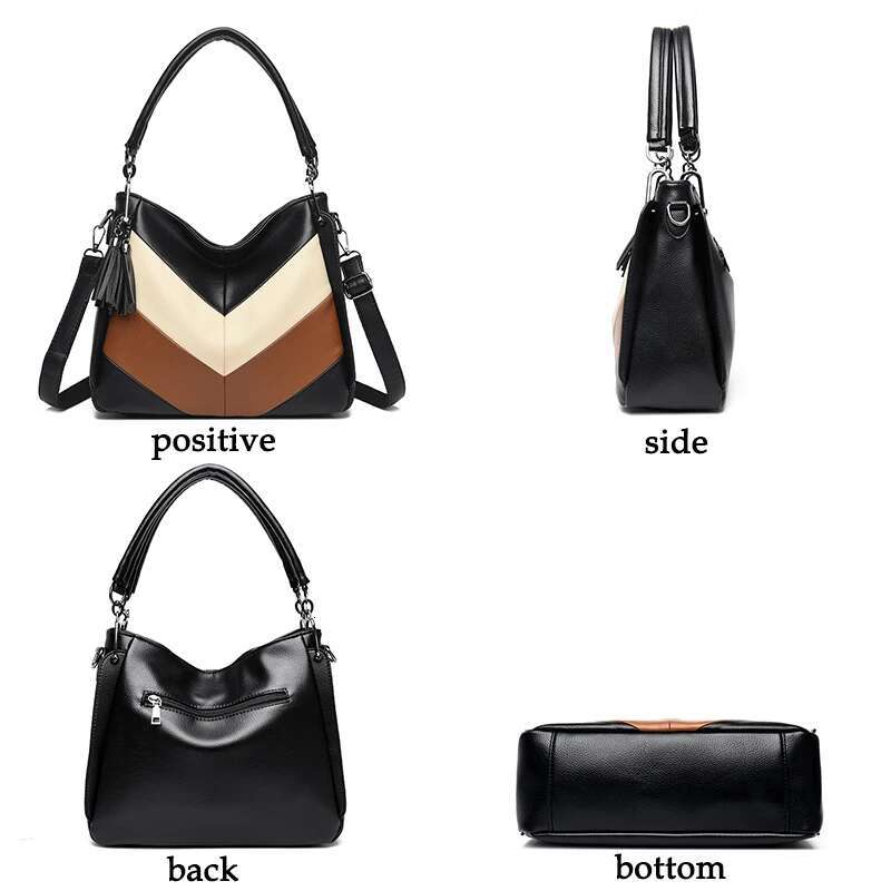 New Retro Women's Handbag Famous Designer Female Shoulder Bags High Quality Soft Leather Casual Straddle Bolsas Sac A Main