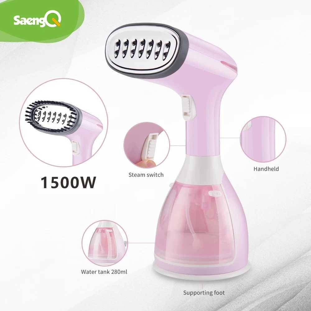 saengQ Handheld Garment Steamer 1500W Electric Household Fabric Steam Iron 280ml Portable Vertical Fast-Heat For Clothes Ironing C251106