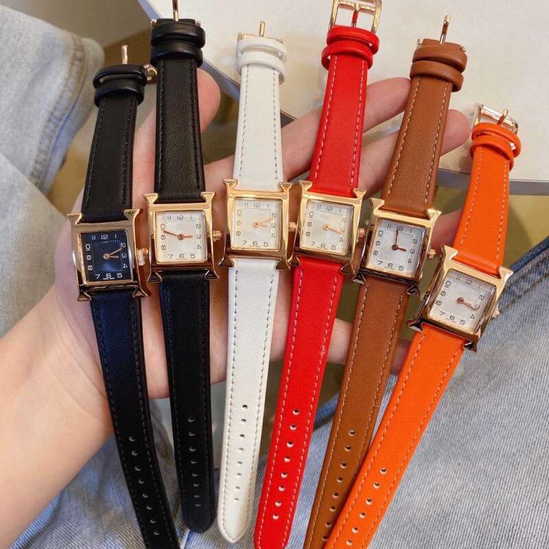 Designer montre h watch letter H Series Digital Fashion Belt Quartz Women's