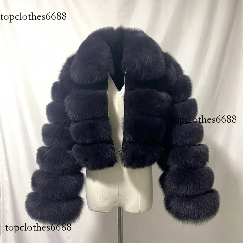 European And American Coat With Fox Fur Imitation Patching Short Lapel Long Sleeves Womens Ready To Wear Outfit Z250918
