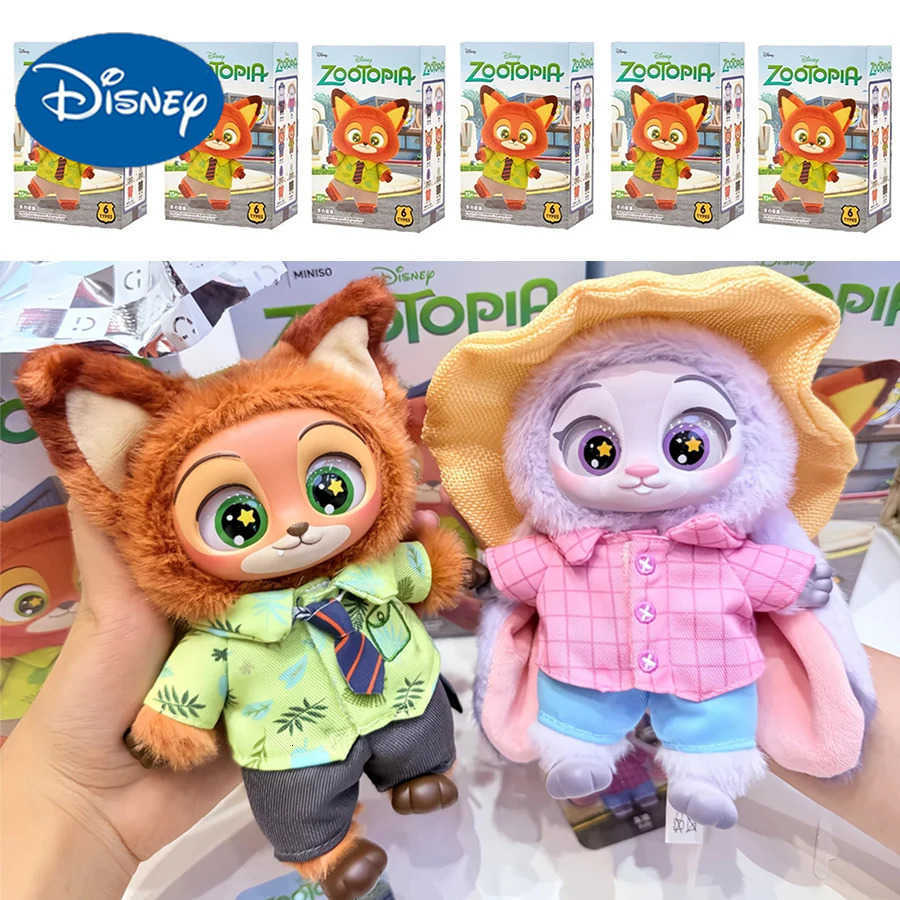 Disney 2025 NEW Zootopia Vinyl Series Blind Box Cute Cartoon Character Vinyl Plush Bag Pendant Toy Doll Mystery Trendy Christmas Gift H251106
