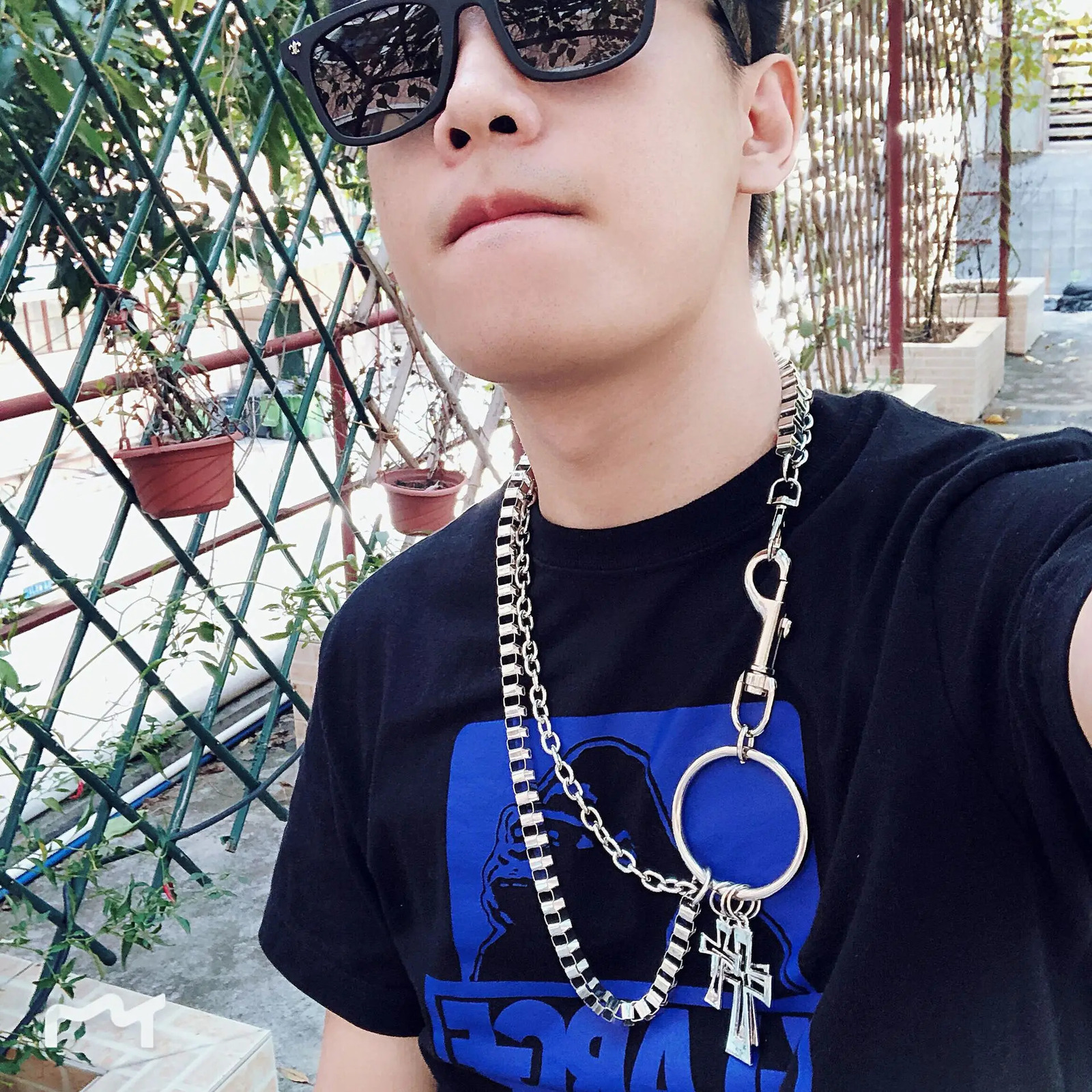 Mens Motorcyle KeyChain Jean Biker Wallet Belts Chain Skull Charm Gothic Rock Skull Pants Trousers Waist Key Mens Keyring 251103