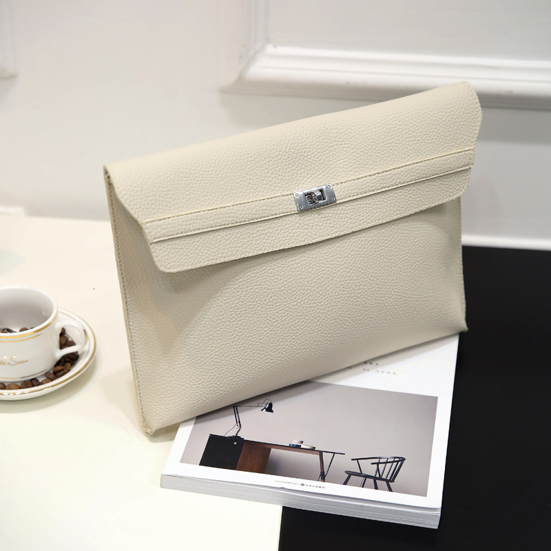 Designer bag Litchi pattern new trendy simple document bag letter packagestylish and fashionable handbag for women bag