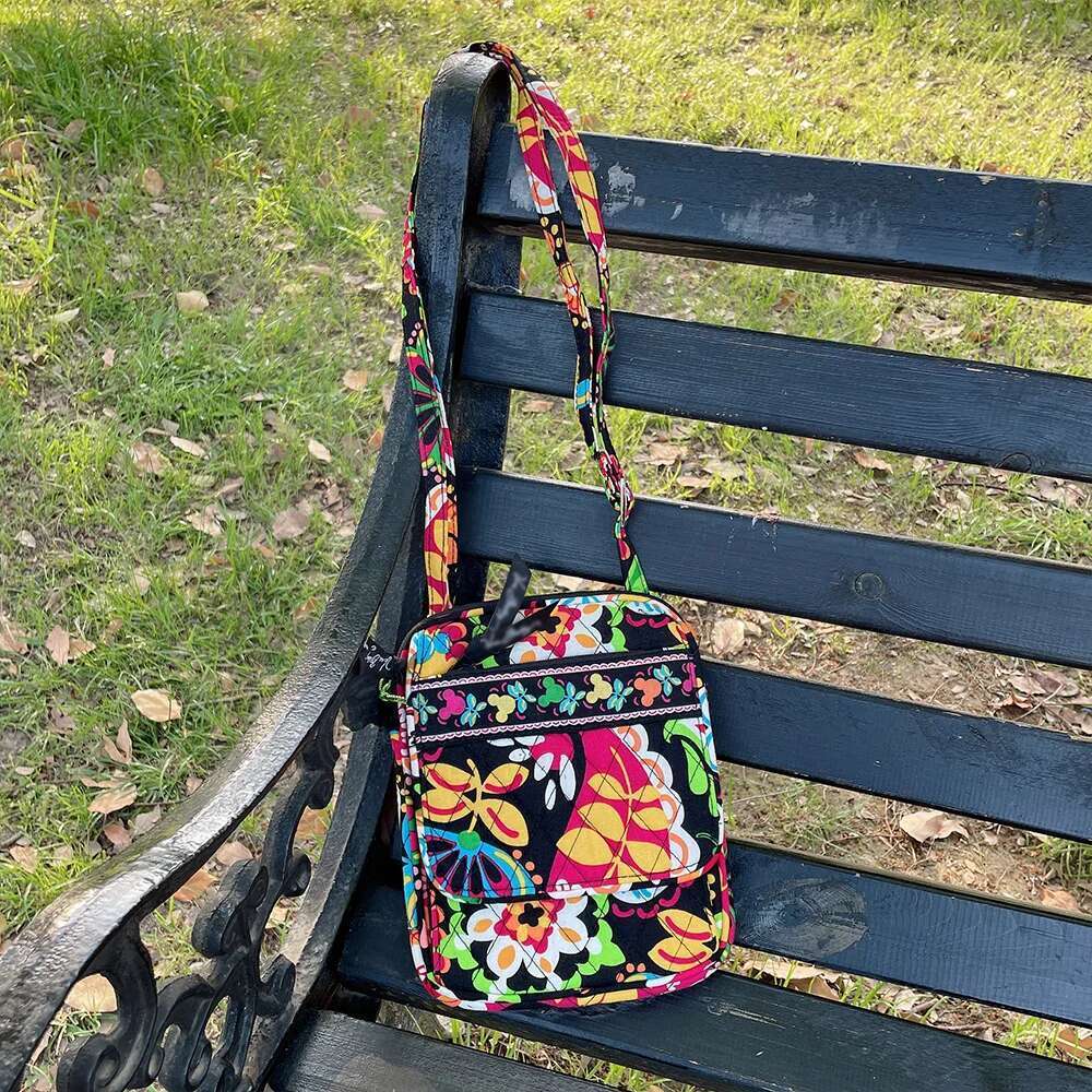 VB slanting small cotton environmental protection printed phone bag