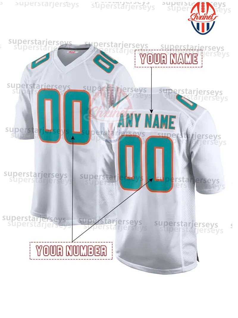 Personalized Custom 2025 Rivalries Football Jersey Tyreek Hill Tua Tagovailoa Jaylen Waddle Marino Devon Achane Jevon Holland Jaelan Phillips Braxton 