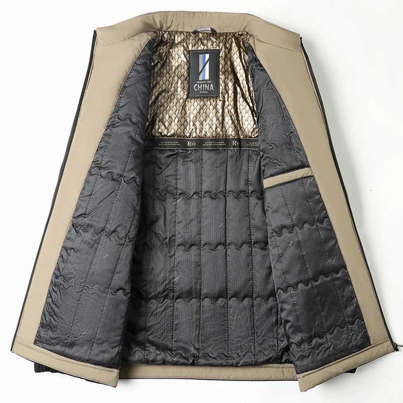 Winter Jacket Men Business Parkas Thick Warm Jackets Stand Collar Autumn Outerwear Coat Fashion Casual Formal Puffer JacketT251107