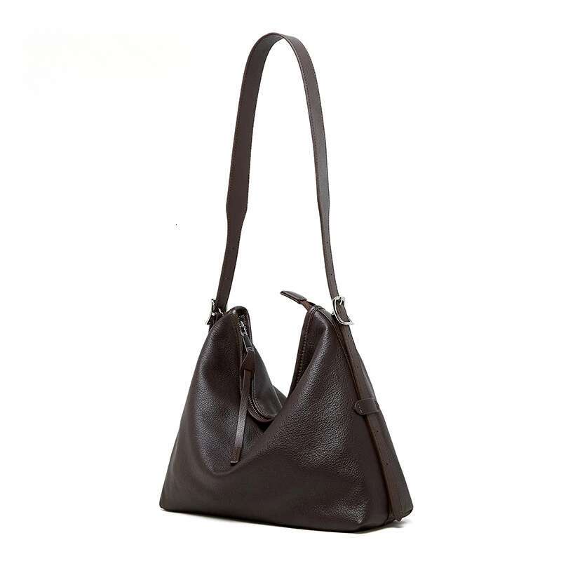 New 2025 Lady Genuine Leather Crossbody Handbag For Women Large Capacity Retro Fashion Single Shoulder Underarm Bag Female Tote
