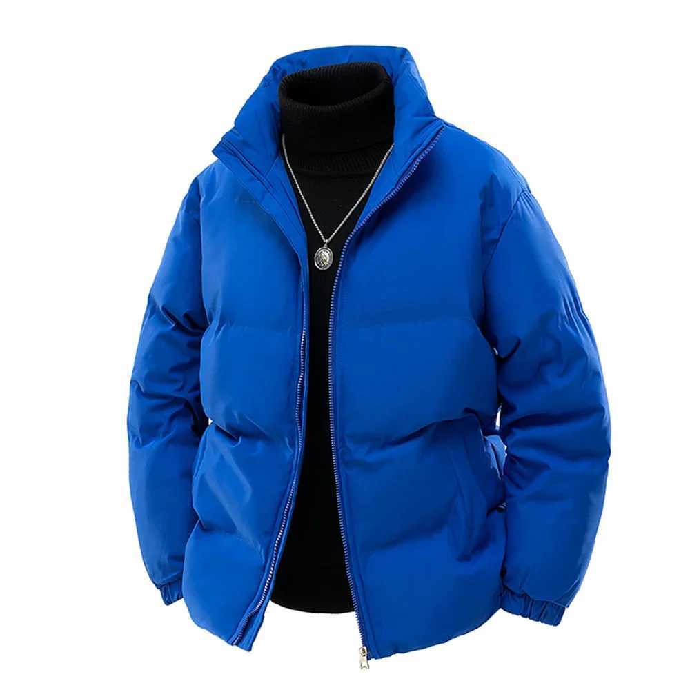 6XL Winter Puffer Jacket Men Parkas Thicken Warm Coat Mens Stand Collar Solid Color Parka Coat Women Fashion New Streetwear TopT251107