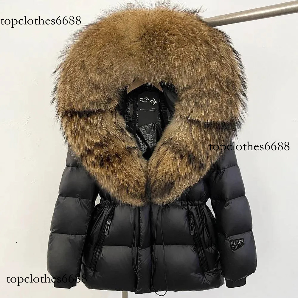 2025 Reality Winter Clothes Women Big Fox Fur Coat Autumn Warm Natural White Goose Duck Female Hooded Puffer Jacket real fur coat women