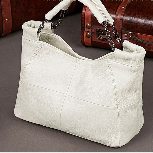 And 2023 New Handheld True Leather Top Layer Cowhide Women's Chain Bag