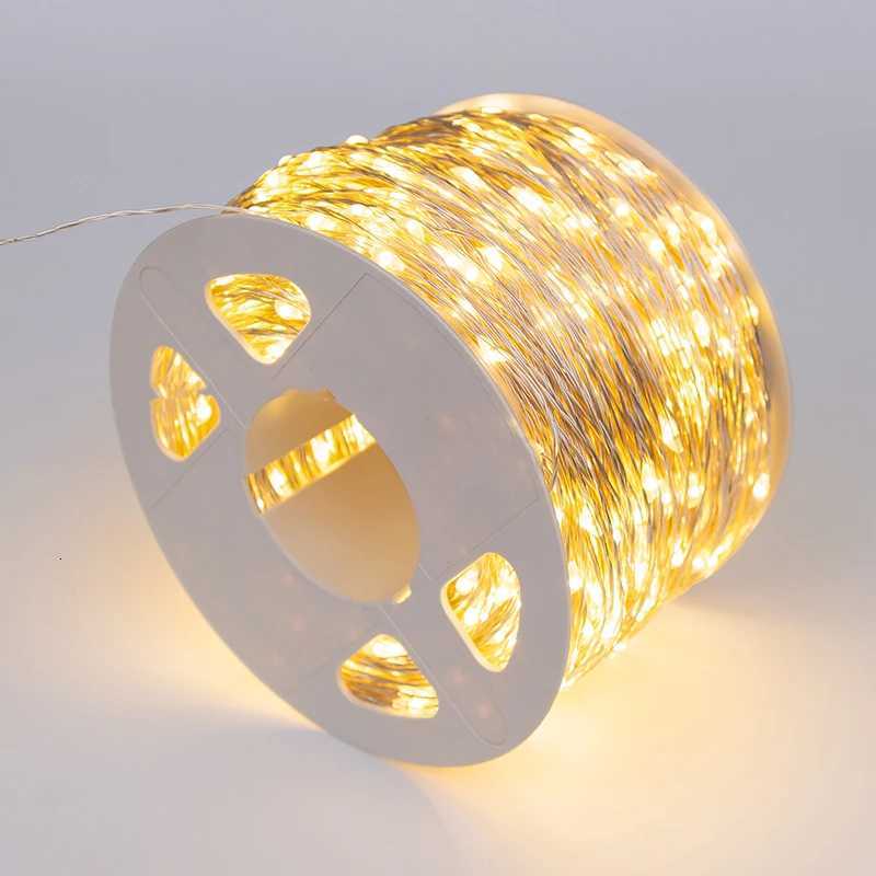 10/30/50/100/120M Silver Wire Fairy Lights Waterproof Outdoor String Lamp Decorative Garland for Party Christmas Wedding Bedroom W251107
