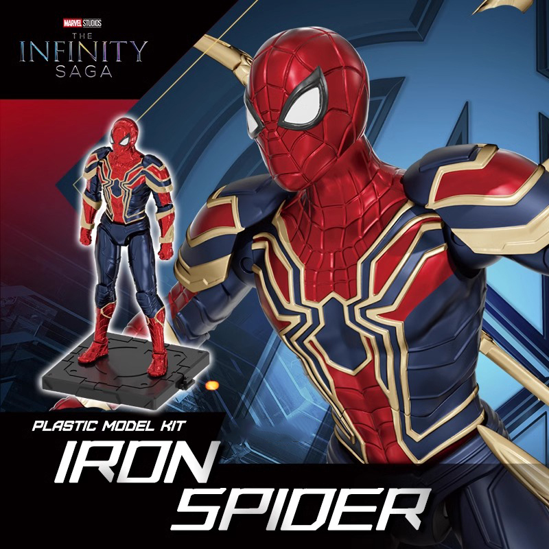 Fondjoy Marvel Avengers Iron Man MK50 Spider-Man Captain America Action Figure Set 1/12 Scale Collectible Toys Bulk Wholesale Superhero Gift for Kids 