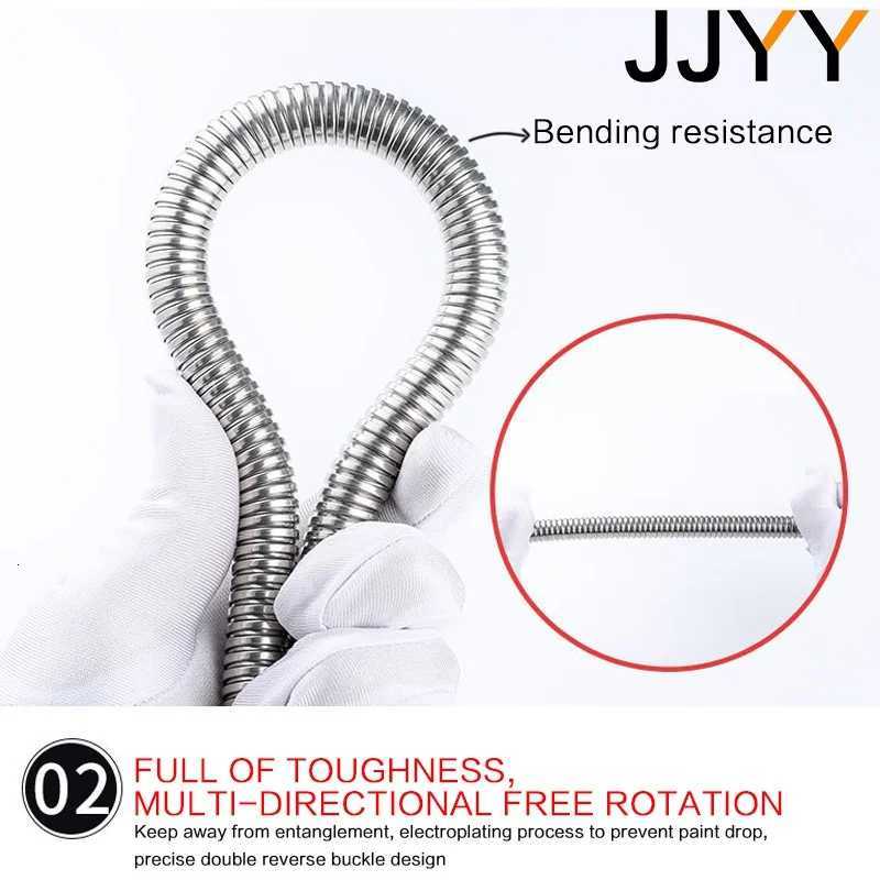 Stainless Steel Shower Hose 15M 2M ible Thick Silicone High Pressure Resistant Bathro Faucet Hose Y251107