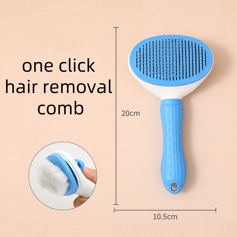 Dog Hair Comb Grooming Brush Pet Comb Self Cleaning Slicker Remove Hairs Brush Pets Dematting Comb Beauty Slickers Dogs Combs