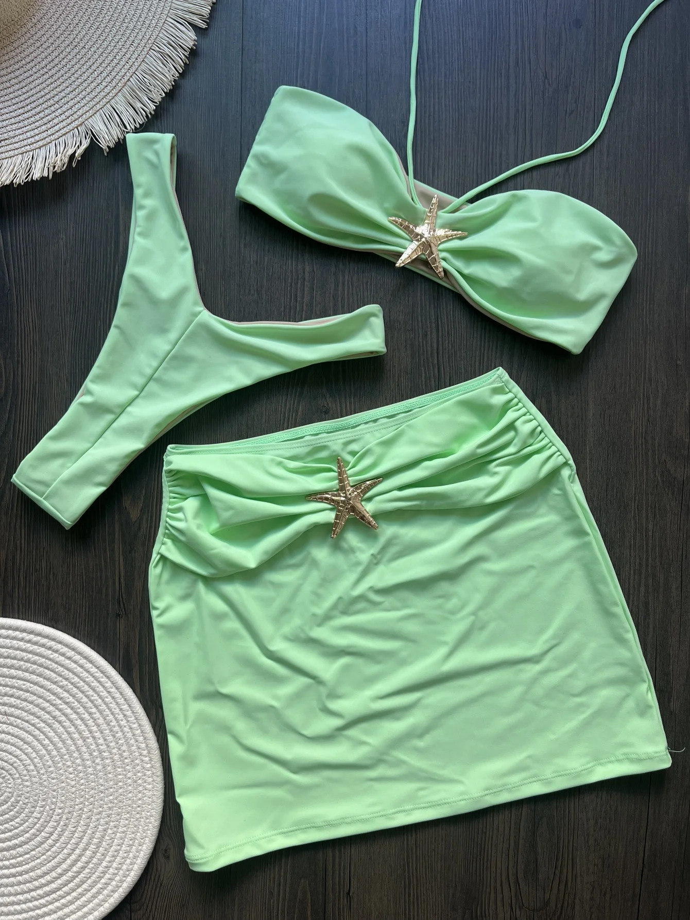 Womens swimsuit womens three piece bikini 250313
